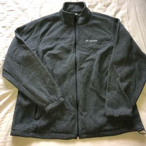 Columbia Menโs Dark Grey Light Sweater, XXL